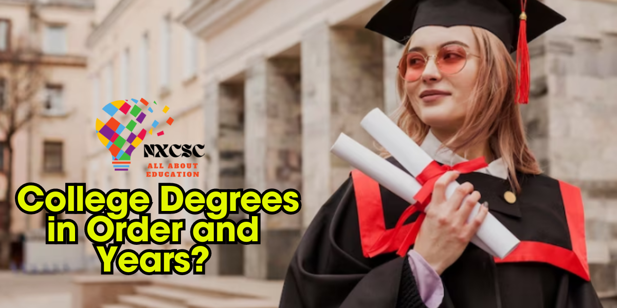 College Degrees in Order and Years?